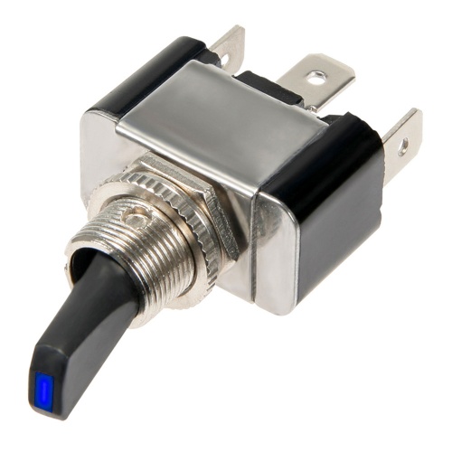 K-Four Heavy Duty Blue LED On/Off Toggle Switch
