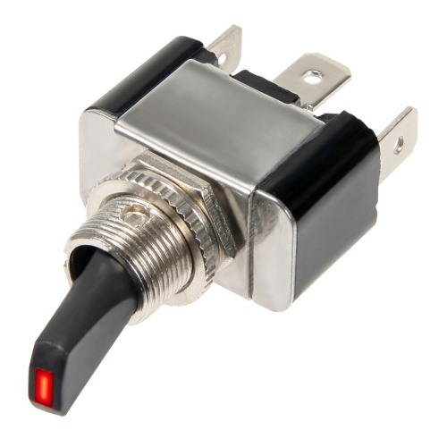 K-Four Heavy Duty Red LED On/Off Toggle Switch